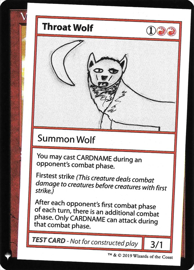 Throat Wolf [Mystery Booster Playtest Cards] | Exor Games New Glasgow