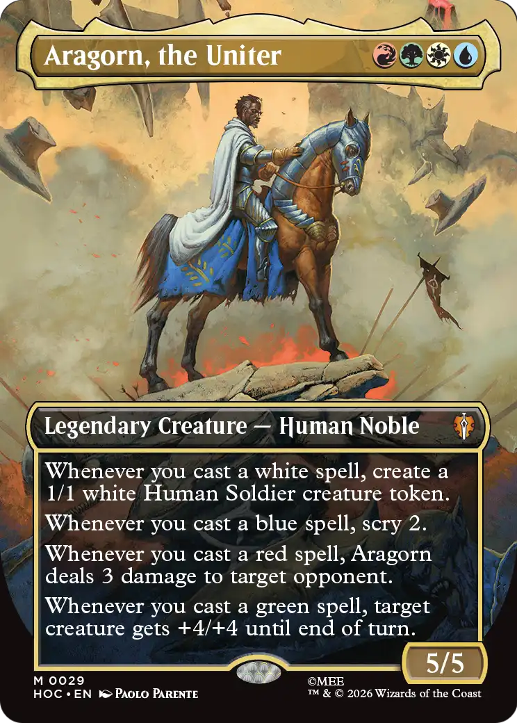 Aragorn, the Uniter (Borderless) [The Hobbit: Eternal-Legal] | Exor Games New Glasgow