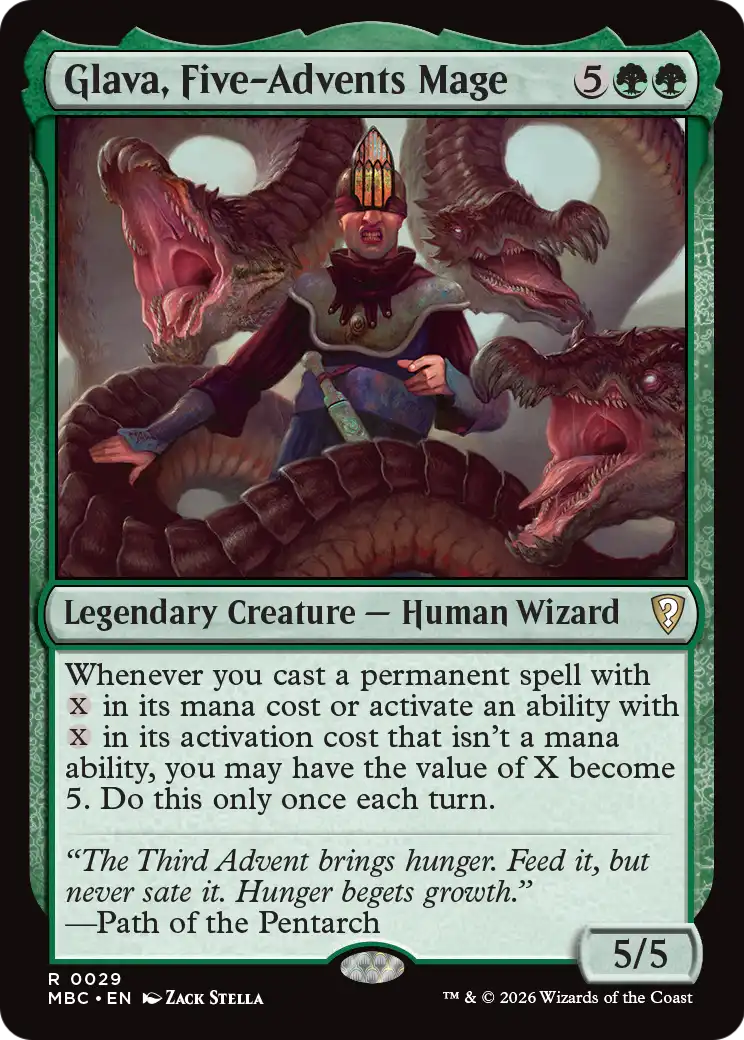 Glava, Five-Advents Mage [Mystery Booster: Commander Edition] | Exor Games New Glasgow
