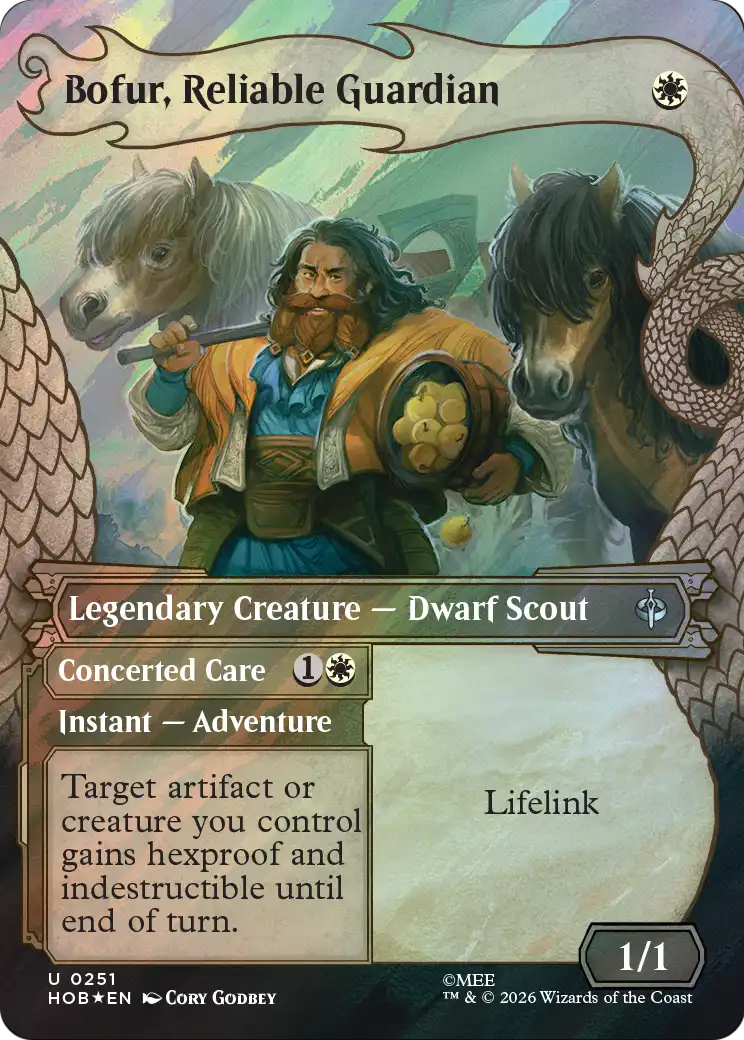 Bofur, Reliable Guardian (Showcase) (Surge Foil) [The Hobbit] | Exor Games New Glasgow