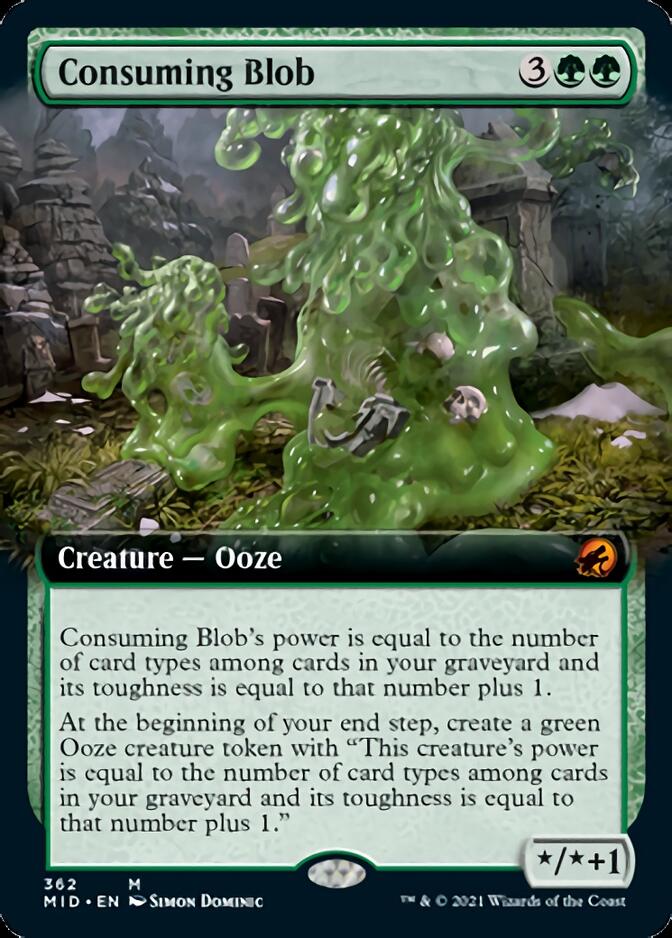 Consuming Blob (Extended Art) [Innistrad: Midnight Hunt] | Exor Games New Glasgow