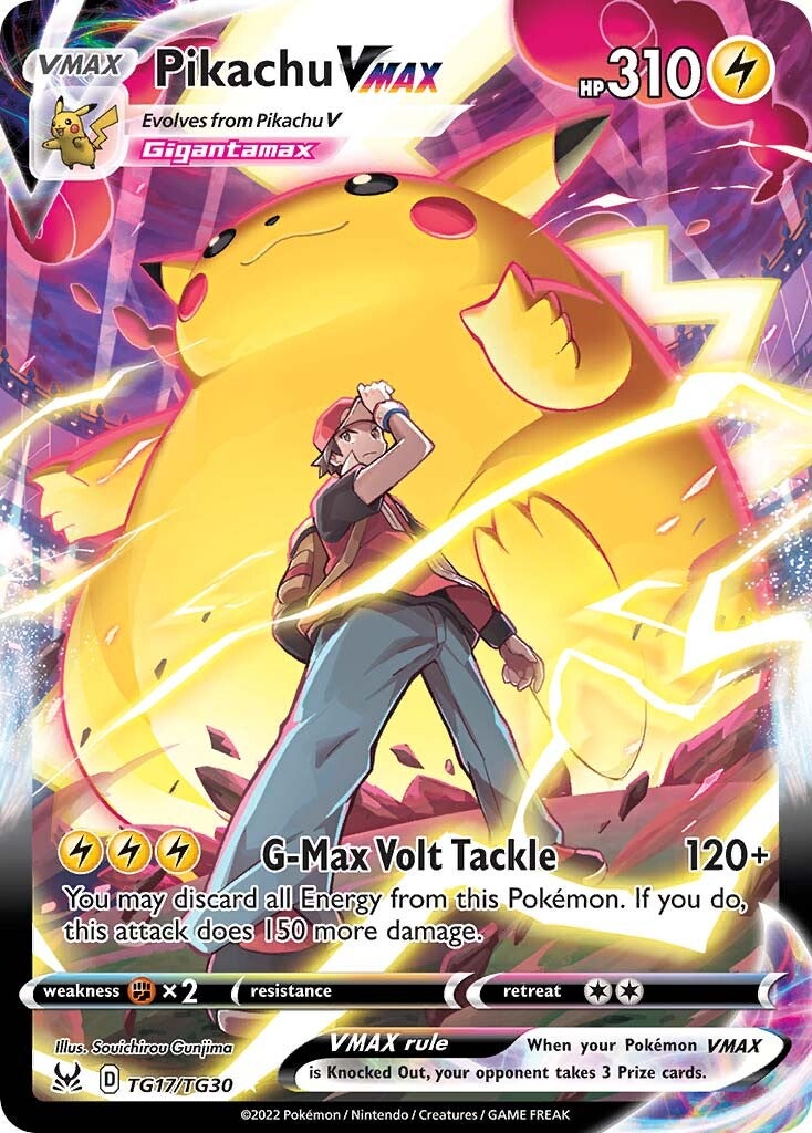 Pikachu VMAX (TG17/TG30) [Sword & Shield: Lost Origin] | Exor Games New Glasgow