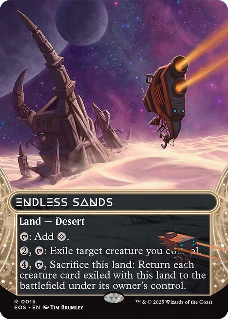 Endless Sands (0015) (Borderless) [Edge of Eternities: Stellar Sights] | Exor Games New Glasgow