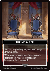 The Blackjack // The Monarch Double-Sided Token (Surge Foil) [FINAL FANTASY Commander Tokens] | Exor Games New Glasgow