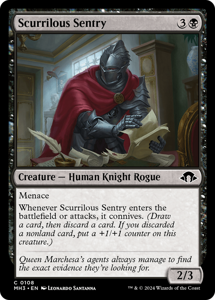 Scurrilous Sentry [Modern Horizons 3] | Exor Games New Glasgow