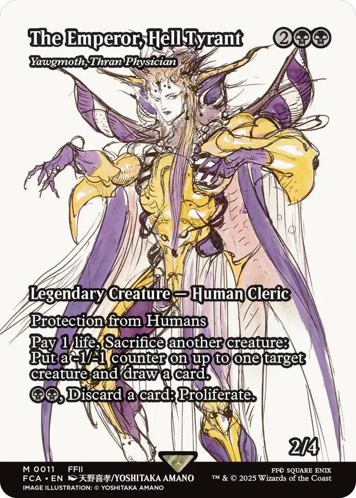 The Emperor, Hell Tyrant - Yawgmoth, Thran Physician (Showcase) [FINAL FANTASY : Through the Ages] | Exor Games New Glasgow