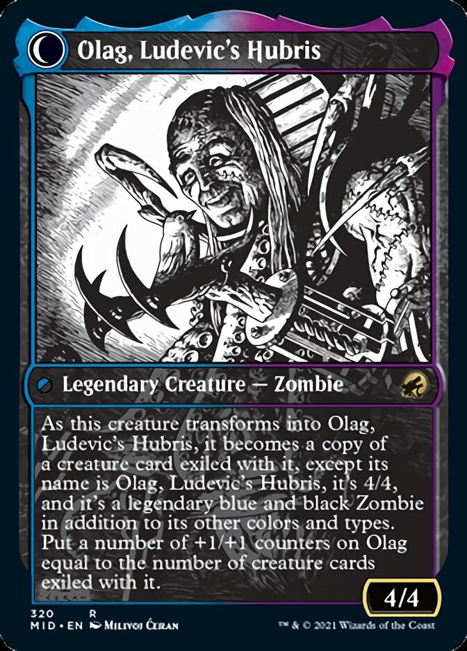 Ludevic, Necrogenius // Olag, Ludevic's Hubris (Showcase Eternal Night) [Innistrad: Midnight Hunt] | Exor Games New Glasgow