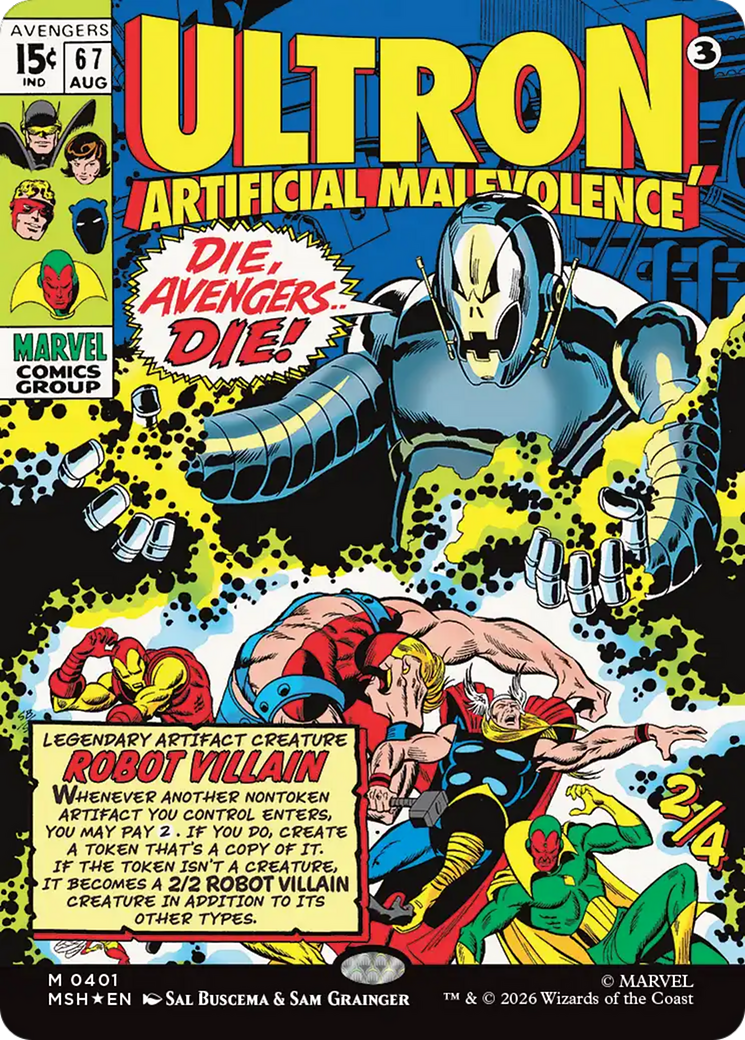 Ultron, Artificial Malevolence (Borderless) (0401) [Marvel Super Heroes] | Exor Games New Glasgow