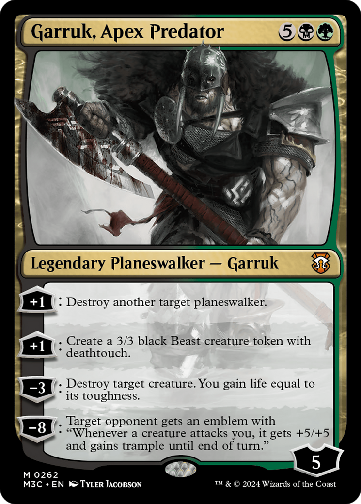 Garruk, Apex Predator (Ripple Foil) [Modern Horizons 3 Commander] | Exor Games New Glasgow