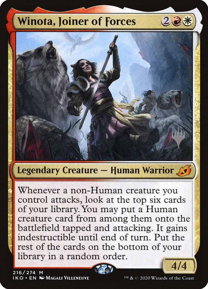 Winota, Joiner of Forces (Promo Pack) [Ikoria: Lair of Behemoths Promos] | Exor Games New Glasgow