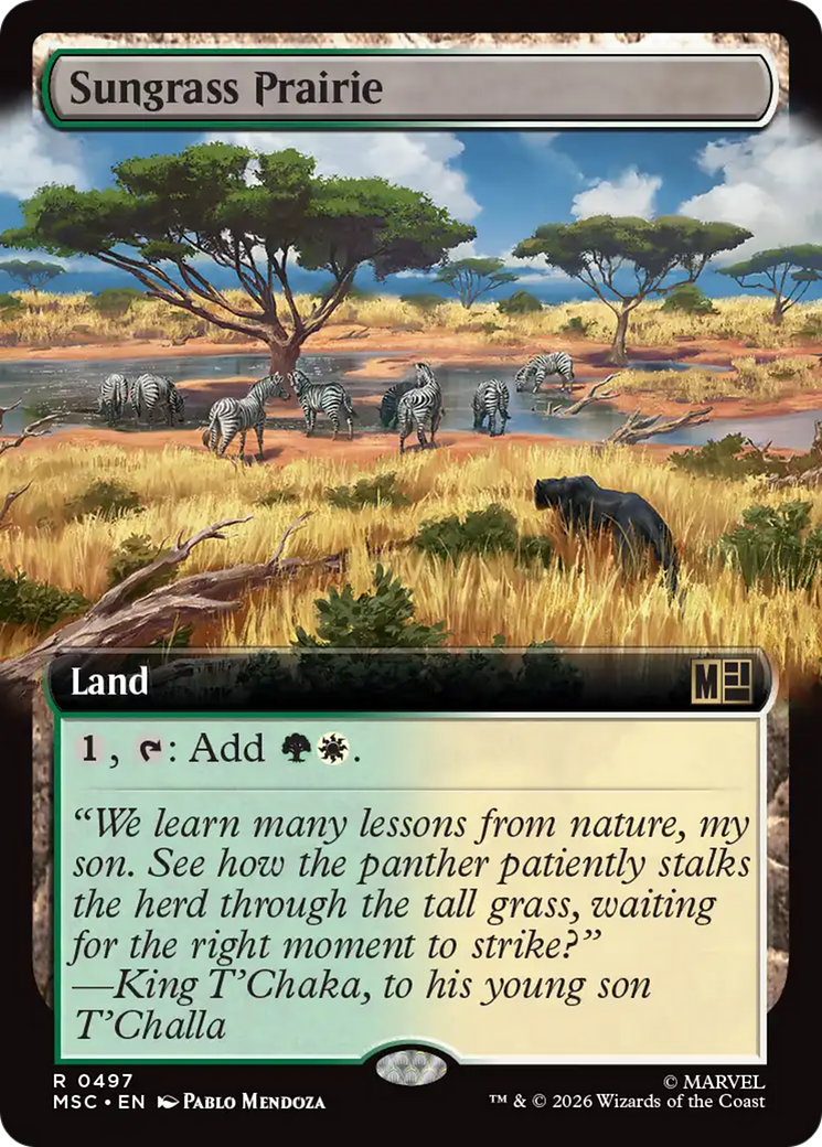 Sungrass Prairie (Extended Art) [Marvel Super Heroes Commander] | Exor Games New Glasgow