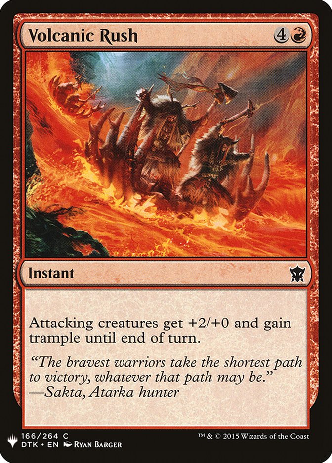 Volcanic Rush [Mystery Booster] | Exor Games New Glasgow