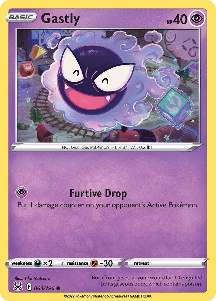 Gastly (064/196) [Sword & Shield: Lost Origin] | Exor Games New Glasgow