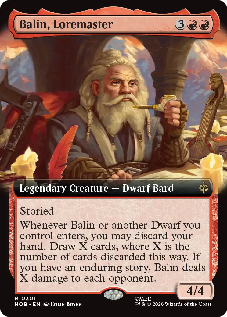 Balin, Loremaster (Extended Art) [The Hobbit] | Exor Games New Glasgow