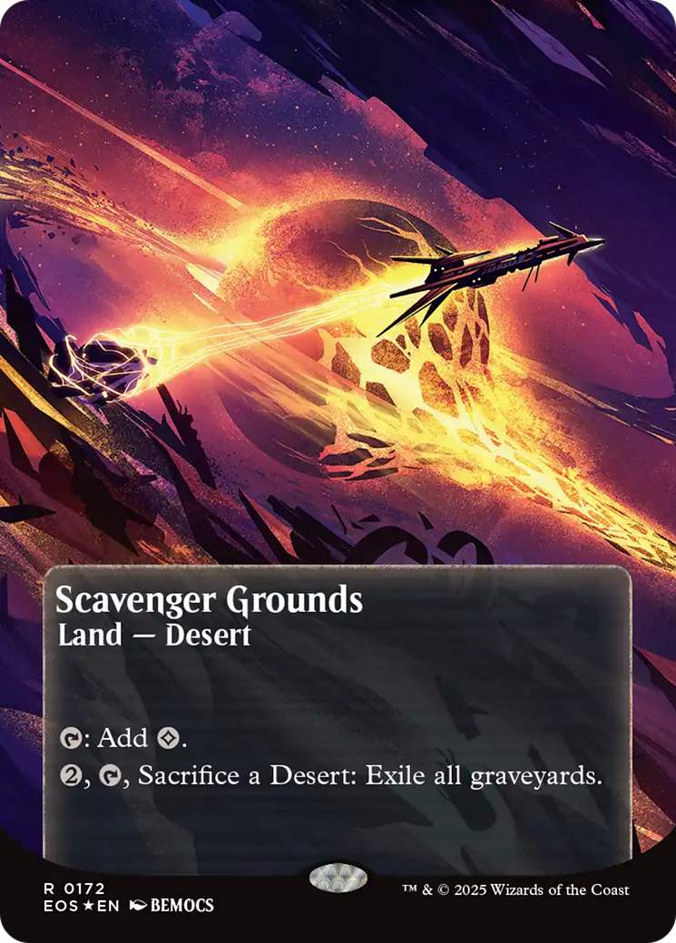 Scavenger Grounds (0172) (Borderless) (Galaxy Foil) [Edge of Eternities: Stellar Sights] | Exor Games New Glasgow