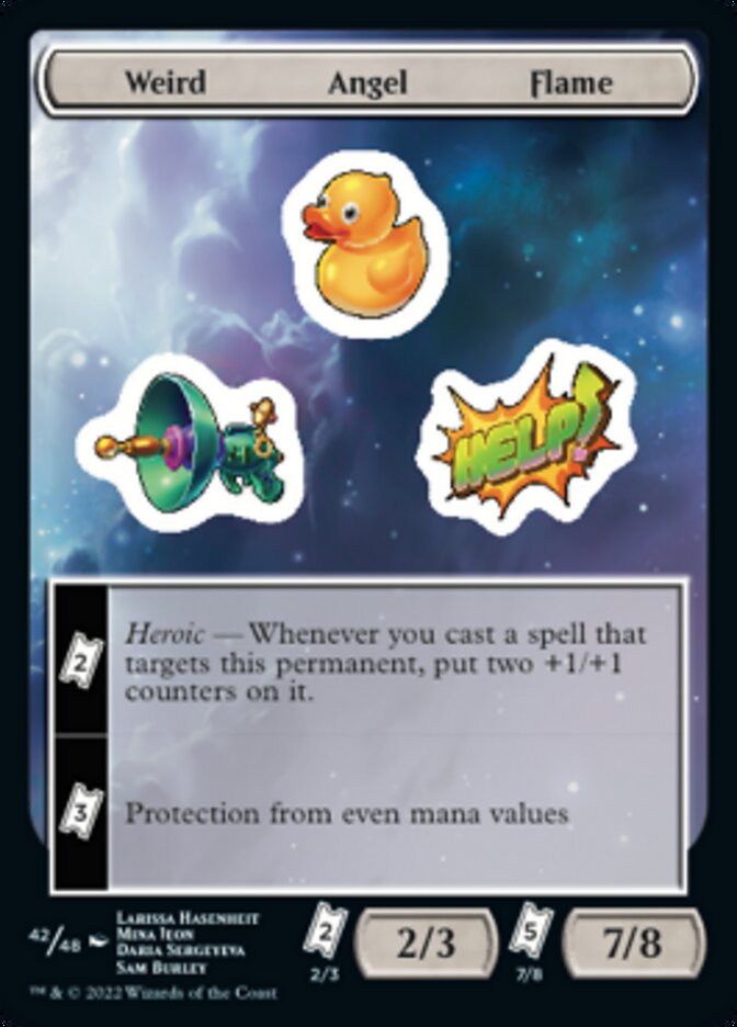 Weird Angel Flame [Unfinity Stickers] | Exor Games New Glasgow