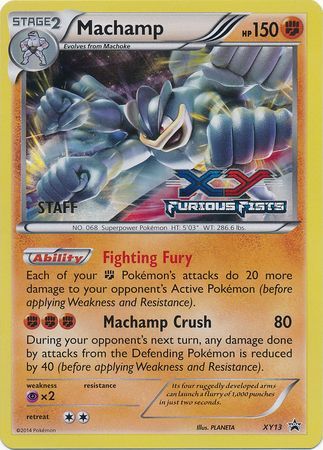 Machamp (XY13) (Staff) [XY: Black Star Promos] | Exor Games New Glasgow