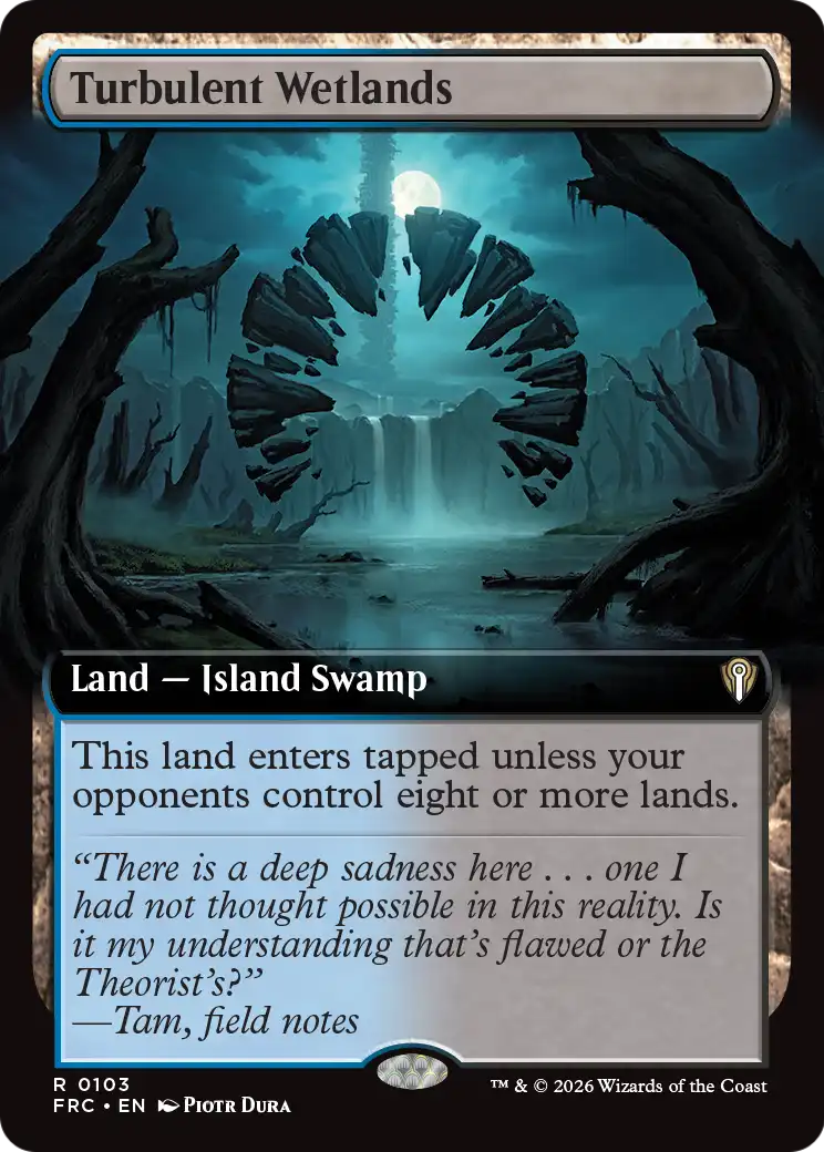 Turbulent Wetlands (Extended Art) [Reality Fracture Commander] | Exor Games New Glasgow