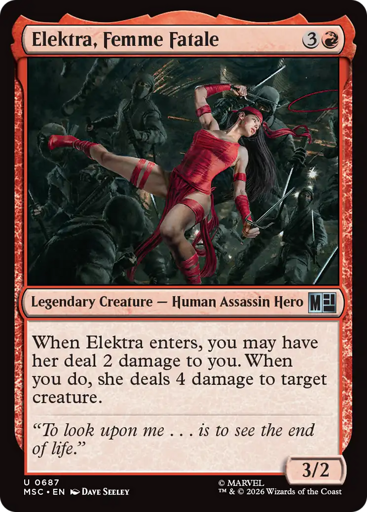 Elektra, Femme Fatale [Marvel Super Heroes Commander] | Exor Games New Glasgow