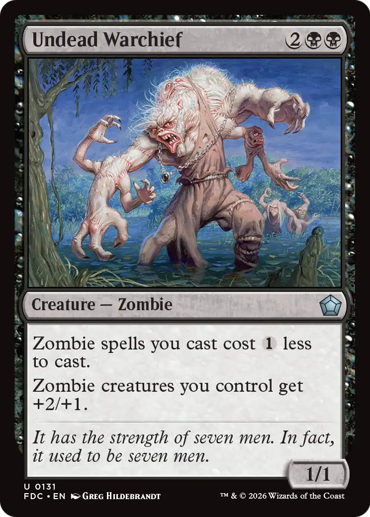 Undead Warchief [Foundations Commander] | Exor Games New Glasgow