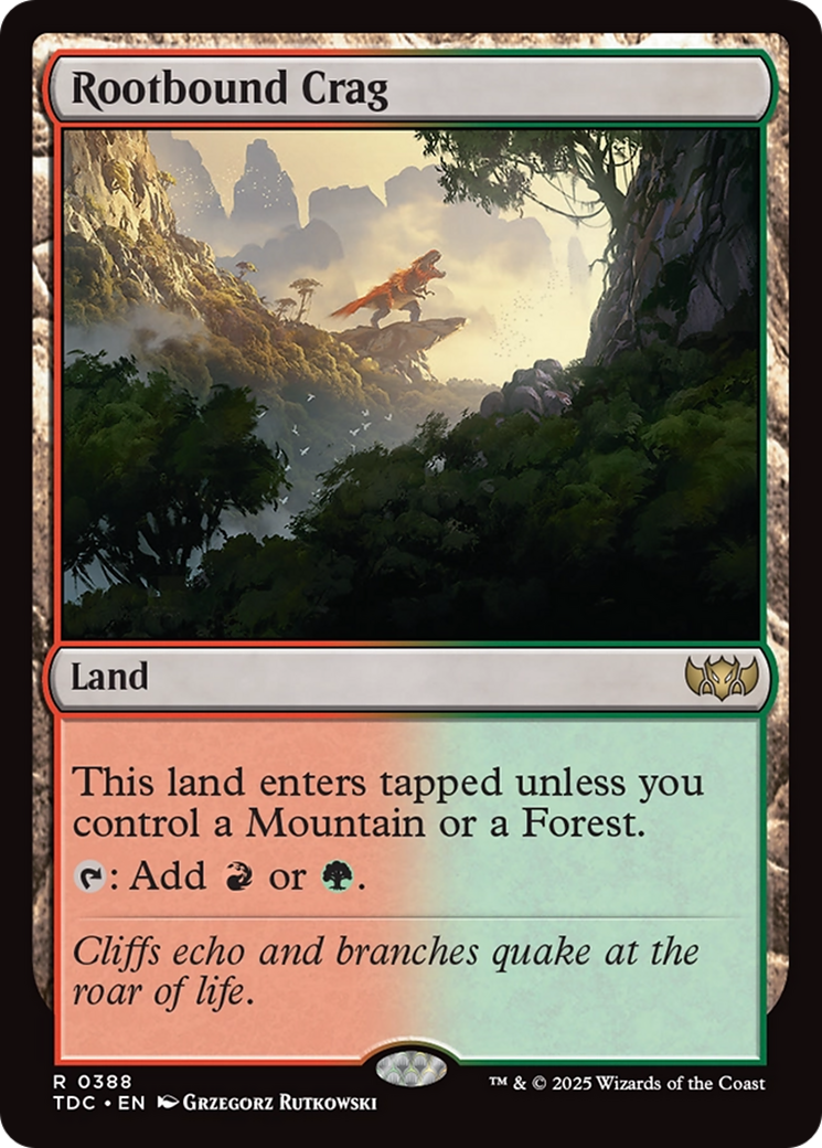 Rootbound Crag [Tarkir: Dragonstorm Commander] | Exor Games New Glasgow