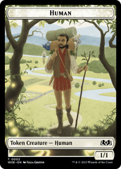 Human // Food (0012) Double-Sided Token [Wilds of Eldraine Tokens] | Exor Games New Glasgow