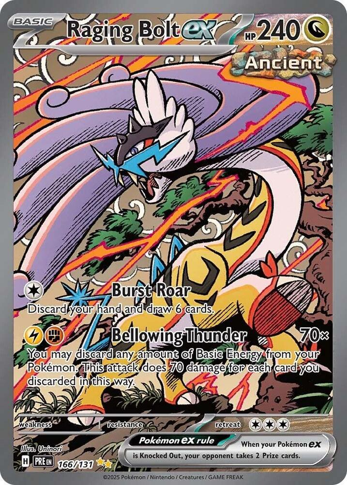 Raging Bolt ex (166/131) [Scarlet & Violet: Prismatic Evolutions] | Exor Games New Glasgow