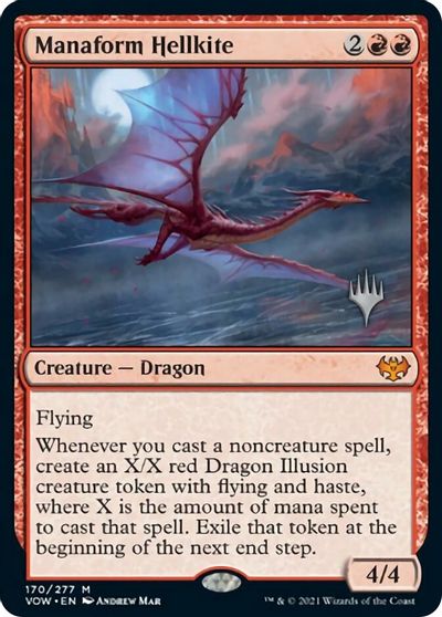 Manaform Hellkite (Promo Pack) [Innistrad: Crimson Vow Promos] | Exor Games New Glasgow