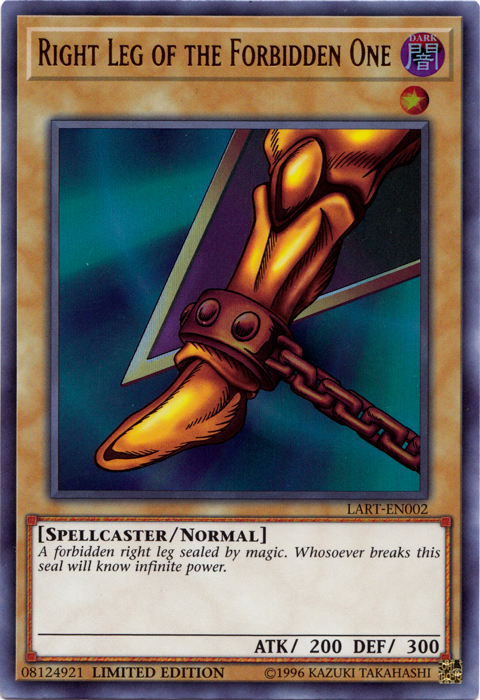 Right Leg of the Forbidden One [LART-EN002] Ultra Rare | Exor Games New Glasgow