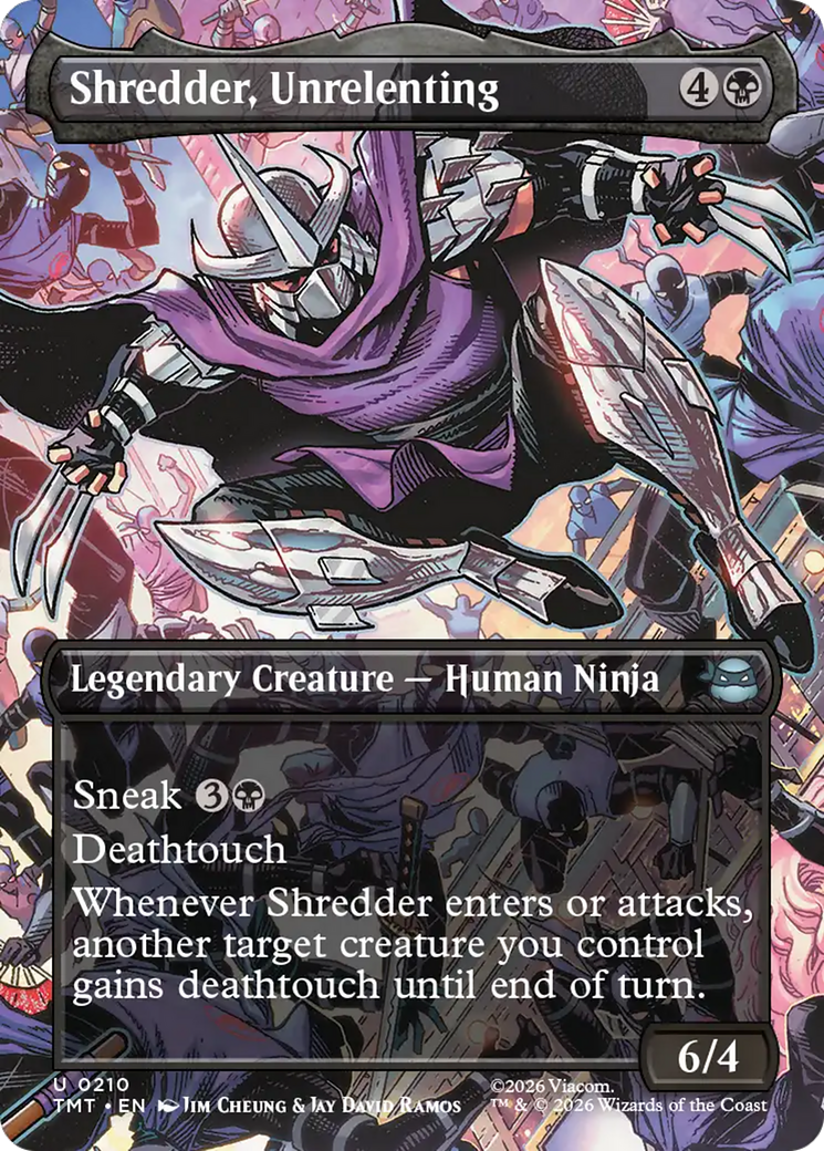 Shredder, Unrelenting (Borderless) [Teenage Mutant Ninja Turtles] | Exor Games New Glasgow