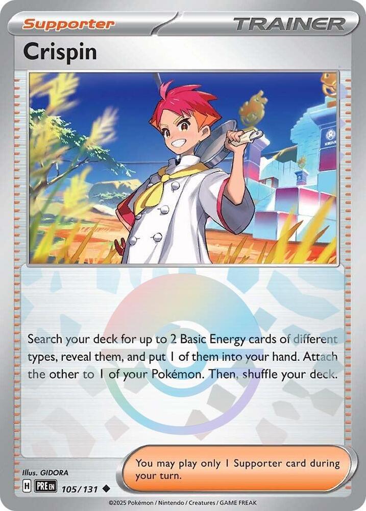 Crispin (105/131) (Poke Ball Pattern) [Scarlet & Violet: Prismatic Evolutions] | Exor Games New Glasgow