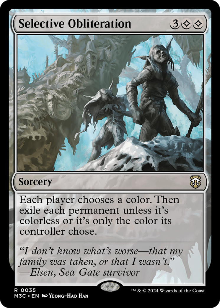 Selective Obliteration (Ripple Foil) [Modern Horizons 3 Commander] | Exor Games New Glasgow