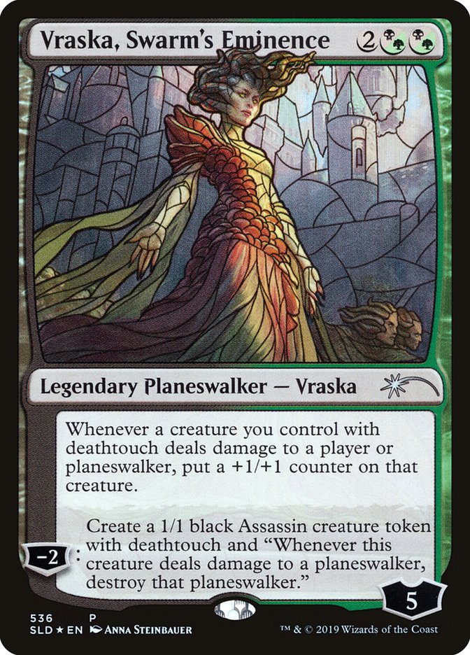 Vraska, Swarm's Eminence (Stained Glass) [Secret Lair Drop Promos] | Exor Games New Glasgow