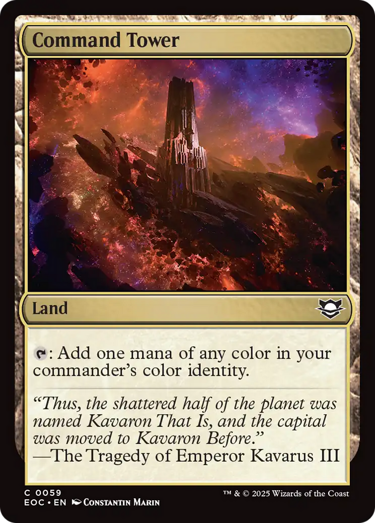 Command Tower [Edge of Eternities Commander] | Exor Games New Glasgow