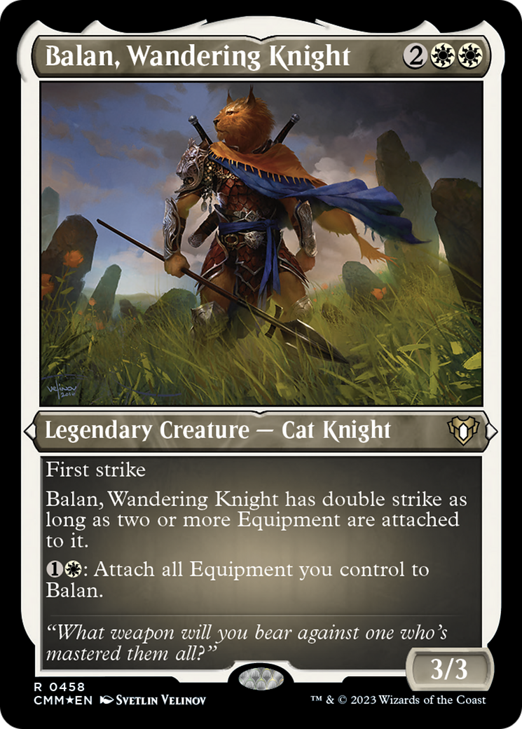 Balan, Wandering Knight (Foil Etched) [Commander Masters] | Exor Games New Glasgow