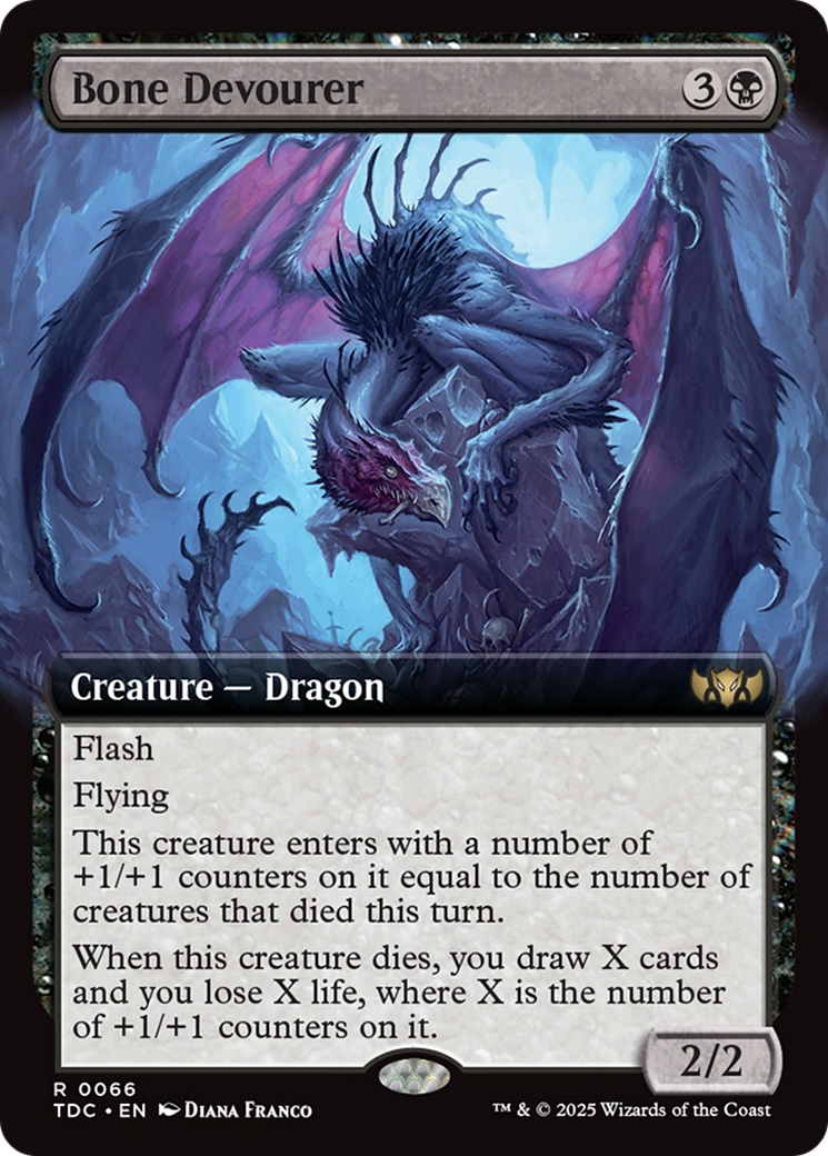 Bone Devourer (Extended Art) [Tarkir: Dragonstorm Commander] | Exor Games New Glasgow