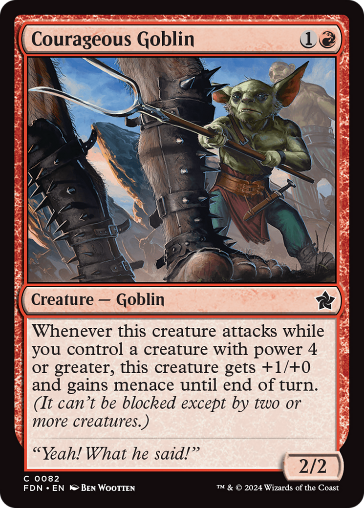 Courageous Goblin [Foundations] | Exor Games New Glasgow