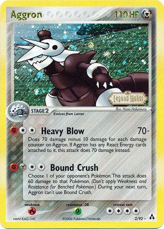 Aggron (2/92) (Stamped) [EX: Legend Maker] | Exor Games New Glasgow