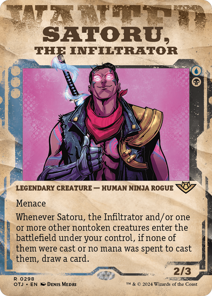 Satoru, the Infiltrator (Showcase) [Outlaws of Thunder Junction] | Exor Games New Glasgow