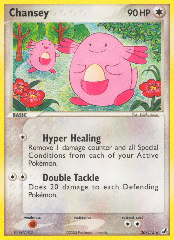 Chansey (20/115) [EX: Unseen Forces] | Exor Games New Glasgow