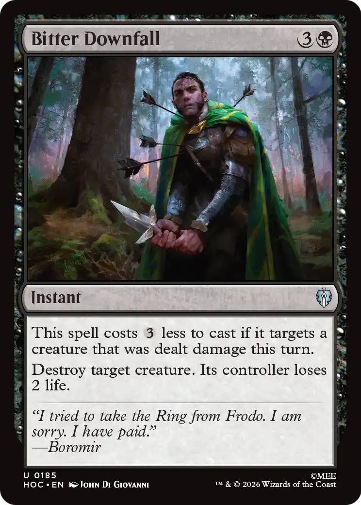 Bitter Downfall [The Hobbit: Eternal-Legal] | Exor Games New Glasgow