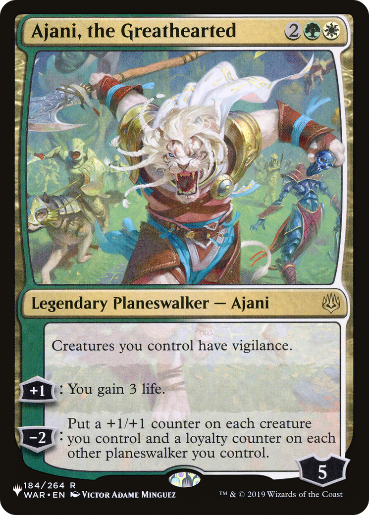 Ajani, the Greathearted [The List Reprints] | Exor Games New Glasgow