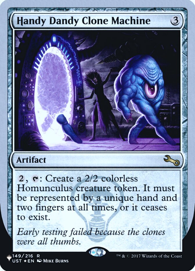 Handy Dandy Clone Machine (Unfinity Foil Edition) [The List] | Exor Games New Glasgow