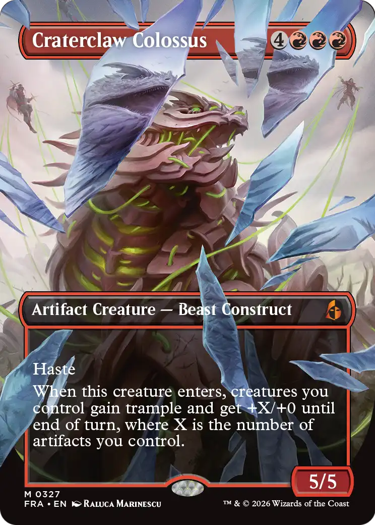 Craterclaw Colossus (Borderless) (0327) [Reality Fracture] | Exor Games New Glasgow