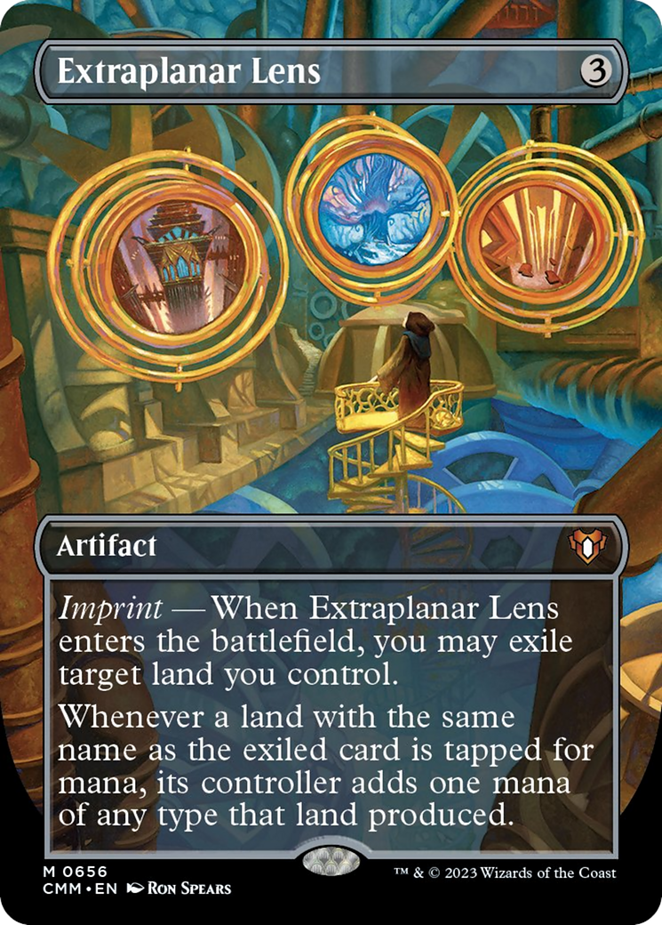 Extraplanar Lens (Borderless Alternate Art) [Commander Masters] | Exor Games New Glasgow