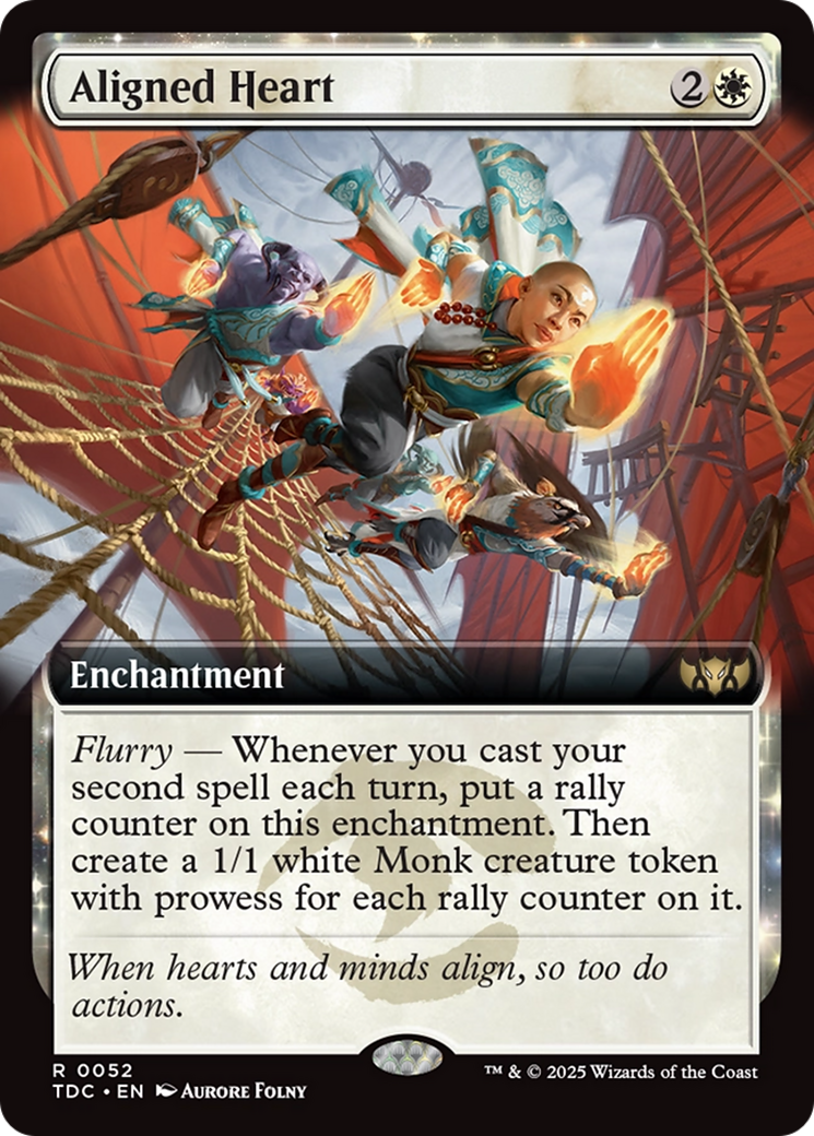 Aligned Heart (Extended Art) [Tarkir: Dragonstorm Commander] | Exor Games New Glasgow