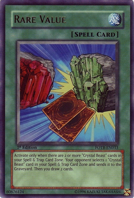 Rare Value [FOTB-EN033] Ultra Rare | Exor Games New Glasgow