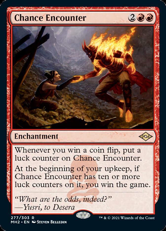 Chance Encounter (Foil Etched) [Modern Horizons] | Exor Games New Glasgow