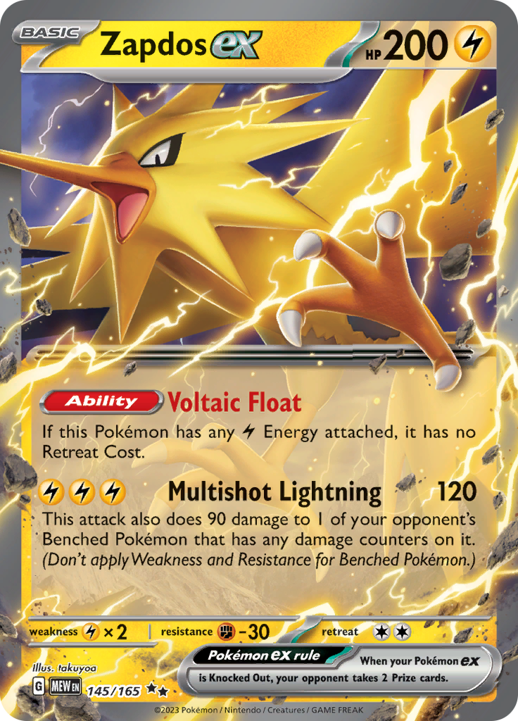 Zapdos ex (145/165) [Scarlet & Violet 151] | Exor Games New Glasgow