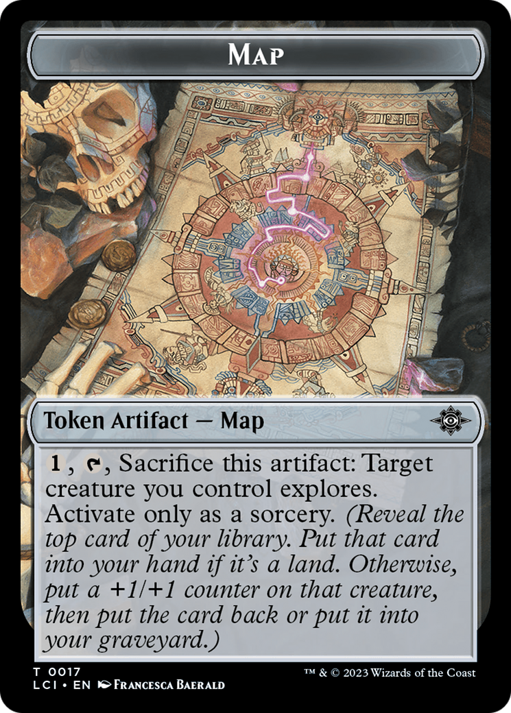 Map // Vampire Demon Double-Sided Token [The Lost Caverns of Ixalan Tokens] | Exor Games New Glasgow